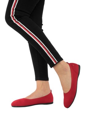 FLATS ROUND - Klassischer Ballerina - red