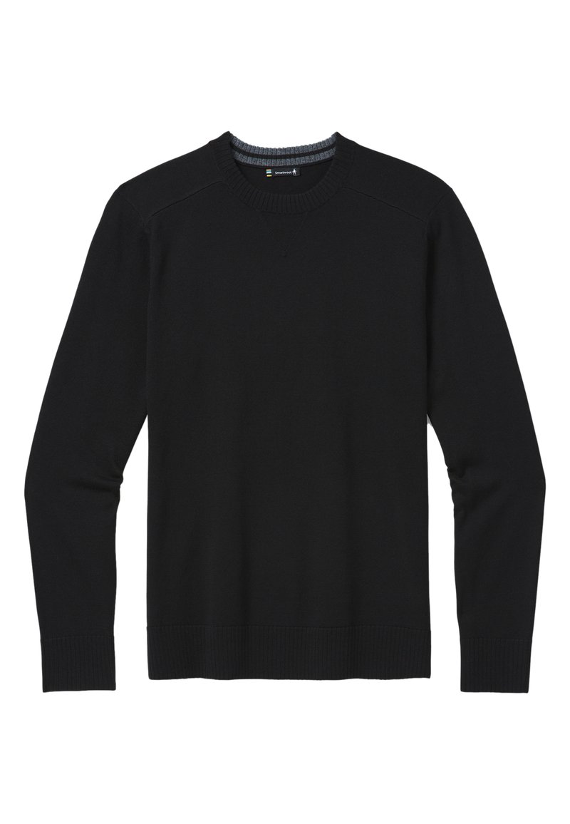 Herren Sportbekleidung | Smartwool SPARWOOD CREW Strickpullover black/schwarz - WH33634 Herren Sportbekleidung | Smartwool SPARWOOD CREW Strickpullover black/schwarz - WH33634