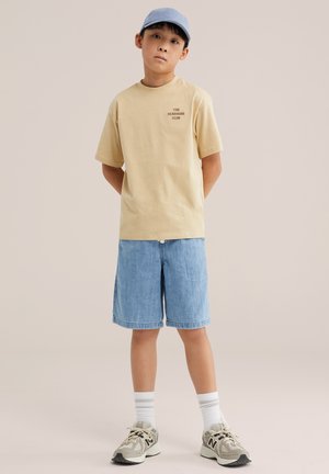 WE Fashion WE FASHION - T-shirt con stampa - beige