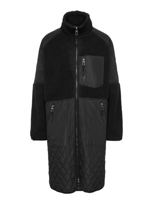 ONLY MATERNITY, FLEECE JACKET OLMOHIO FLEECE JACKET - Zimný kabát - black