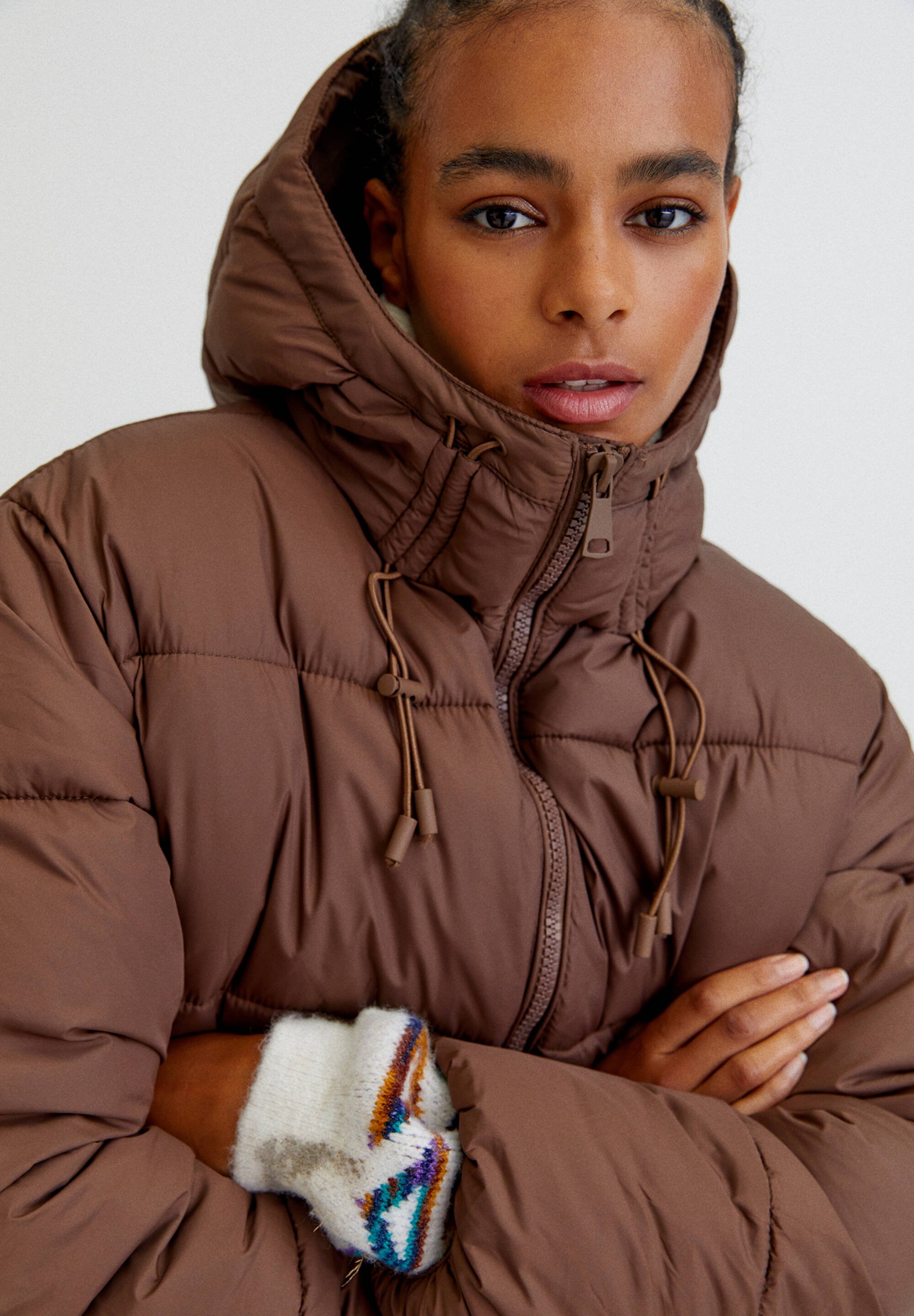 PULL\u0026BEAR LONG - Winter coat - brown 