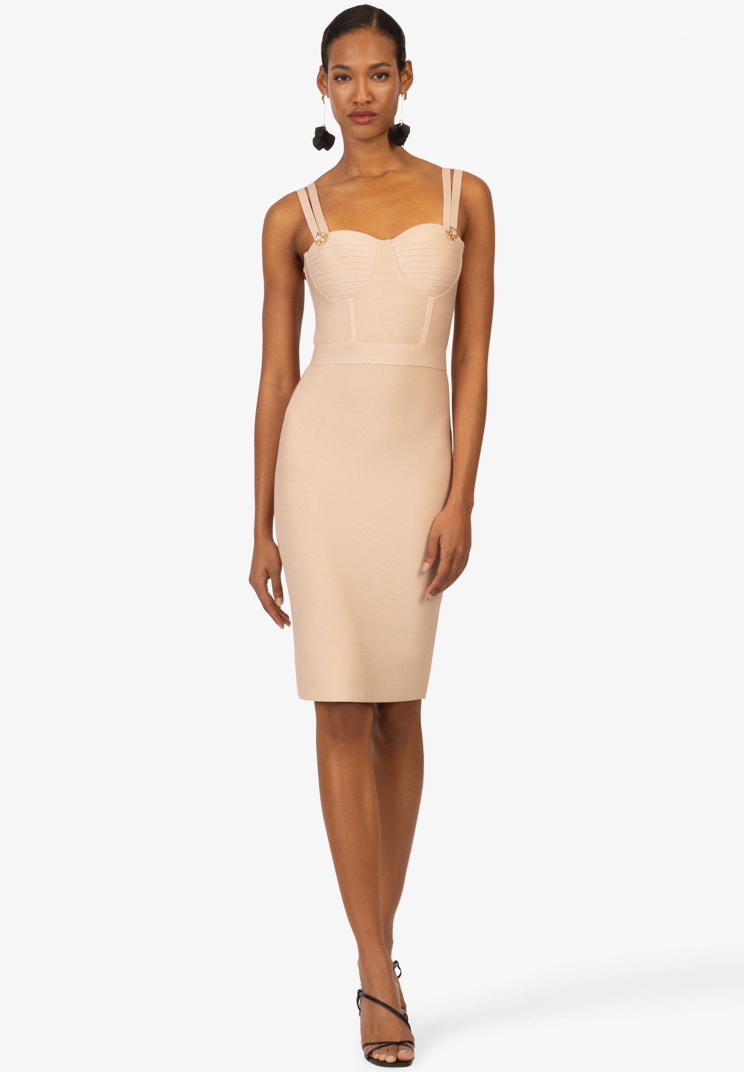 Kraimod BANDAGE - Shift dress - beige - Zalando