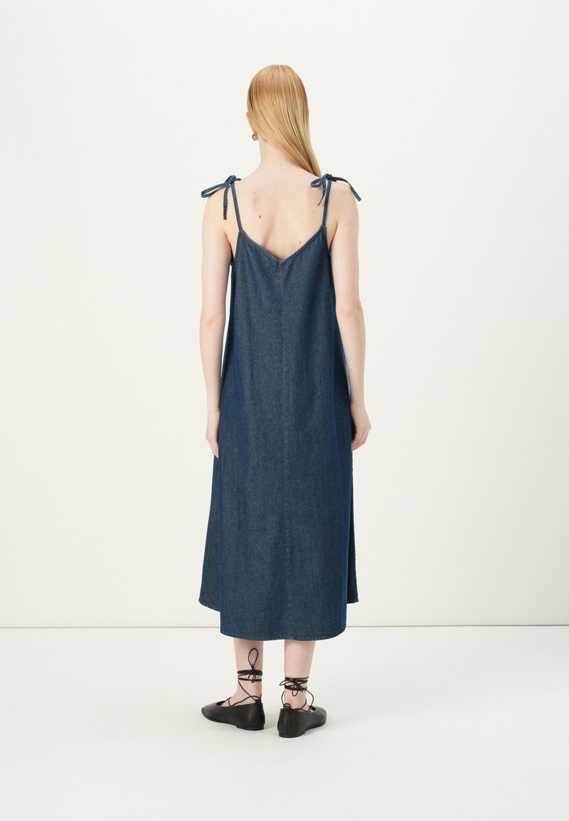 knee length dresses for ladies Southern Tide Women's Adelyn Denim Blue (Size Xs) 100% Cotton