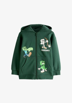 Next, REGULAR FIT - MINECRAFT STONE ZIP THROUGH HOODIE . - Lukuga pusa - green