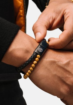 LUCLEON ICON - Armband - black beige
