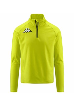 Felpa in pile - green lime - black