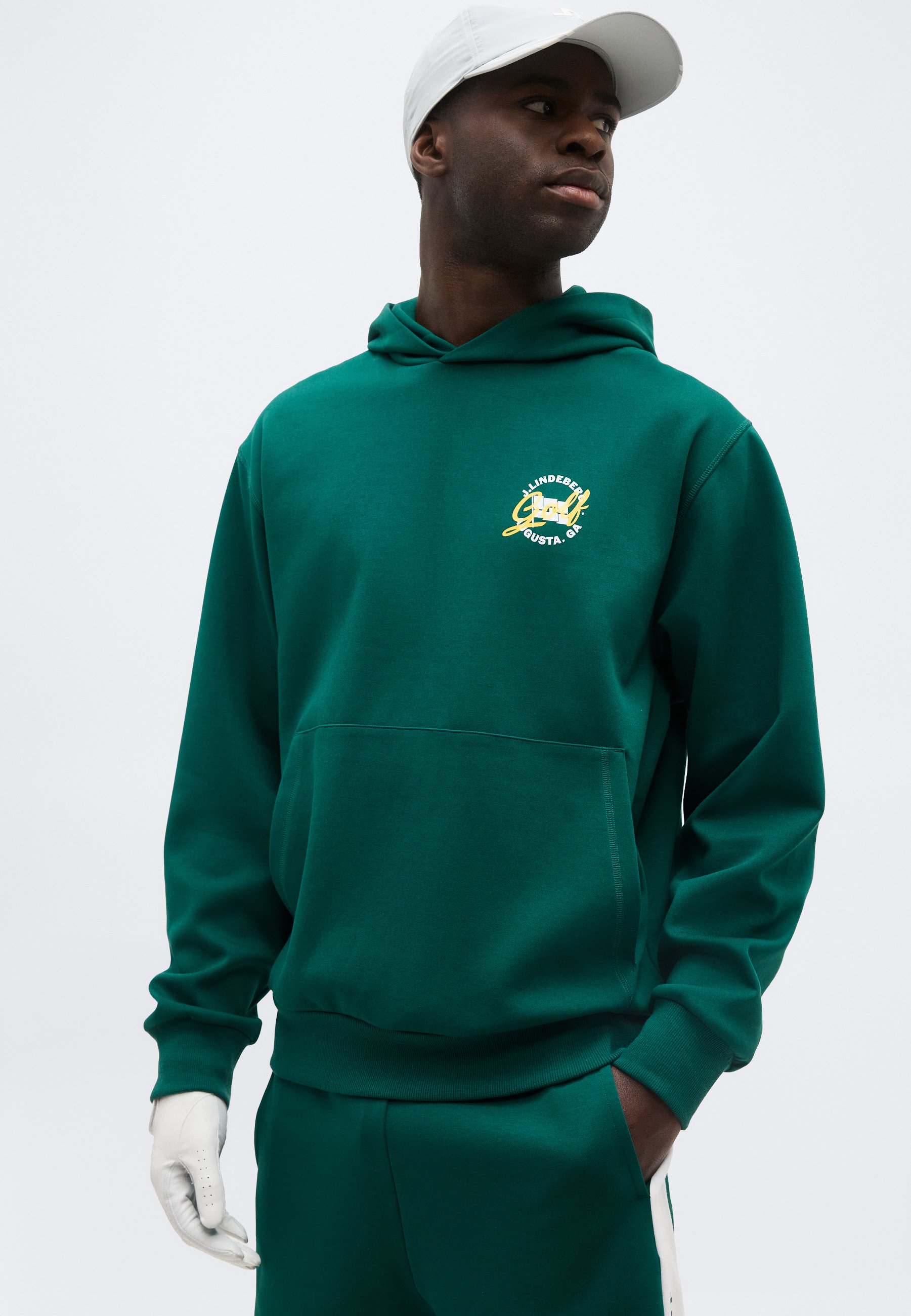 J.LINDEBERG Sports CLUB TOUR HOOD - Hoodie - forest biome