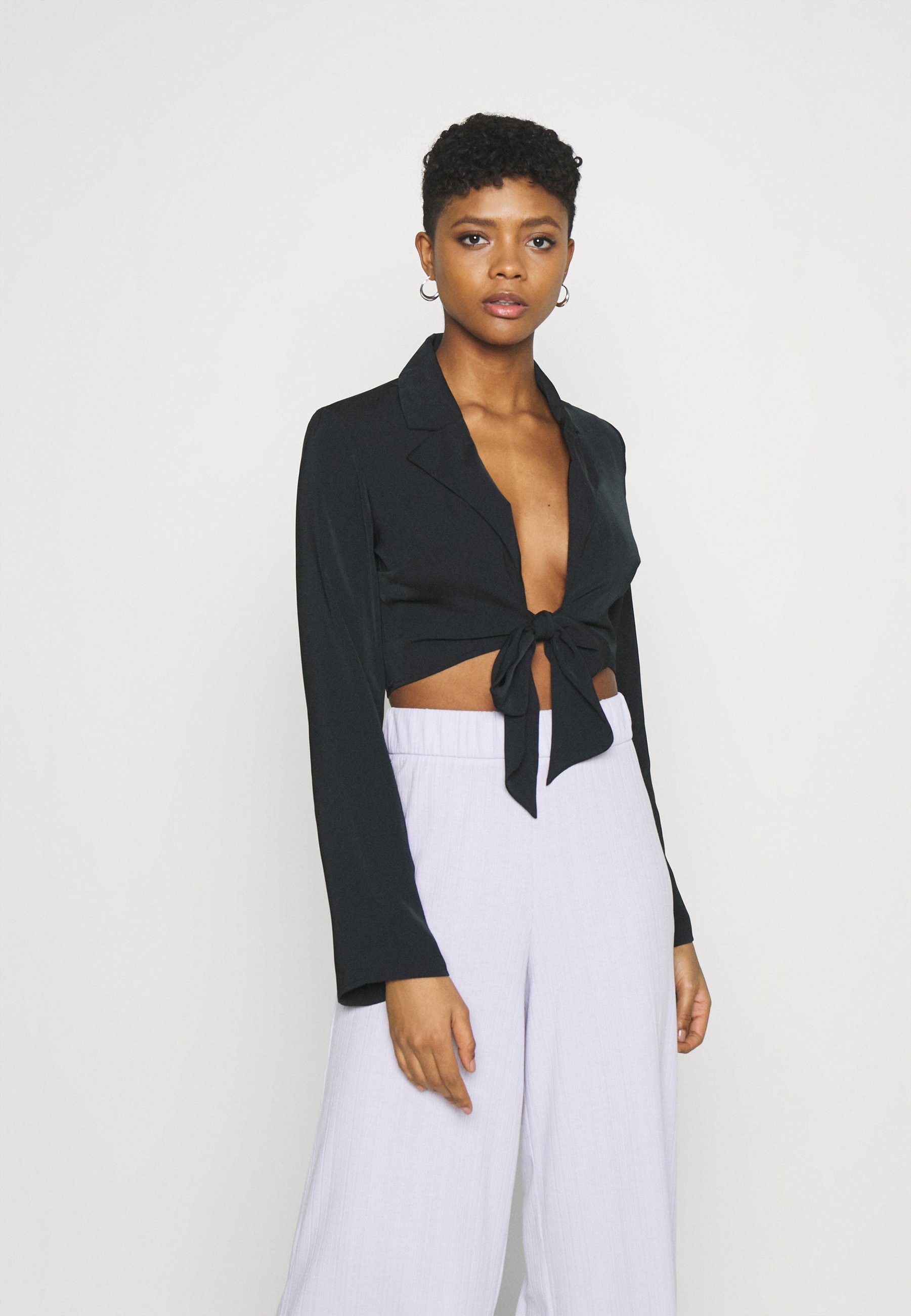 NA-KD FRONT TIE BLOUSE - Longsleeve 