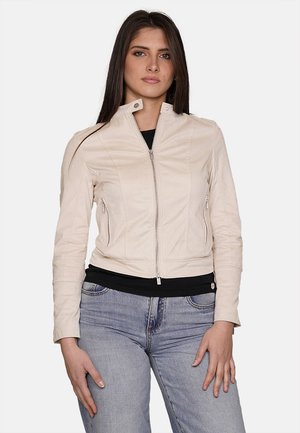 Giacca in similpelle - beige
