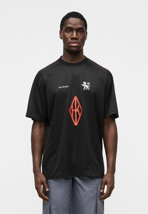DIAMOND FOOTBALL TEE - Potiskana majica - black