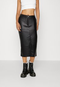 ONLY - ONLHEIDI MIDI SKIRT - Pieštukinis sijonas - black Miniatiūros vaizdas 1