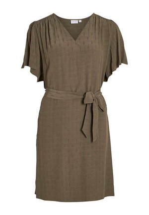 COURTE - Robe de jour - kaki