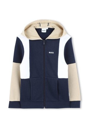 Zip-up sweatshirt - bleu cargo