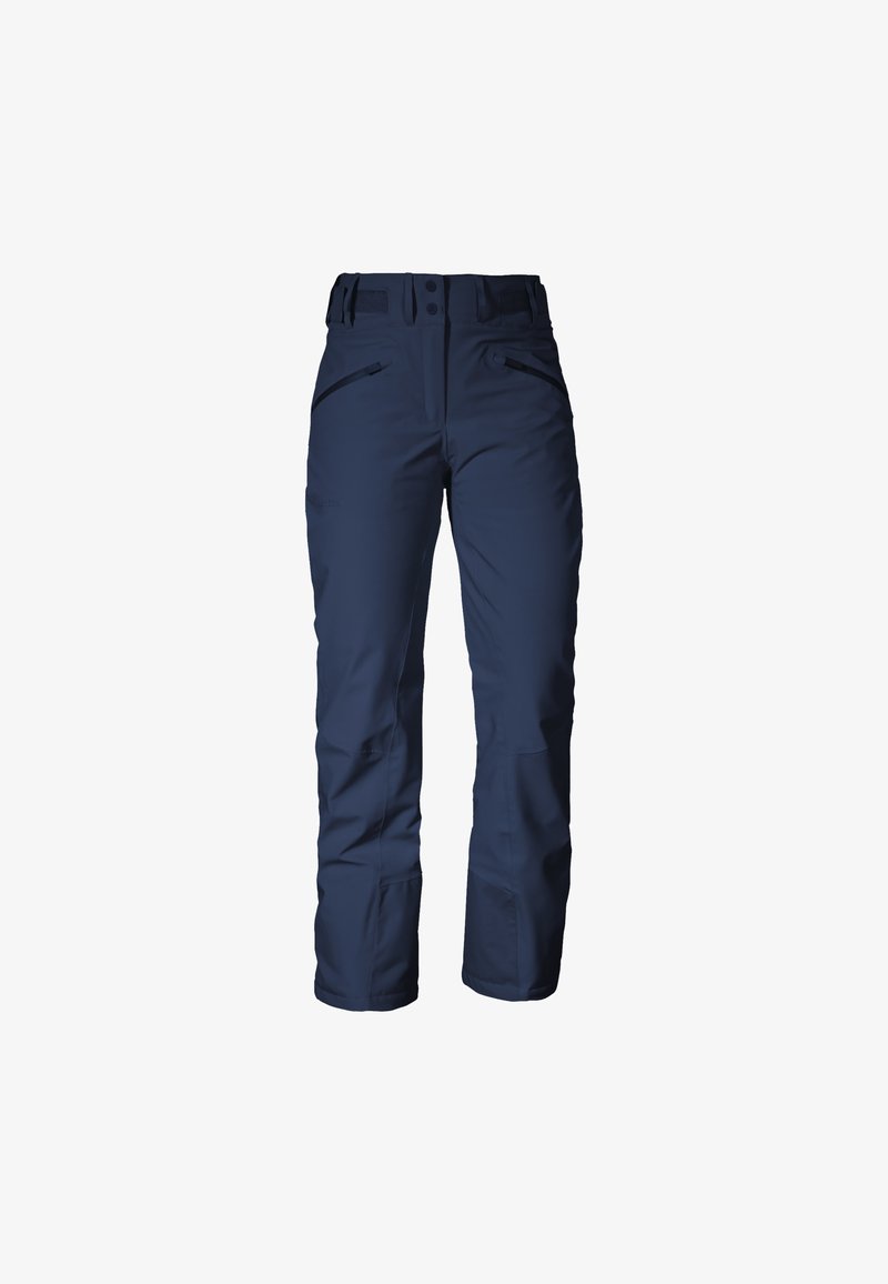 Námořnické zateplené kalhoty vyrobené z voděodolné látky, s bočními kapsami, nastavitelným pasem a vyztuženými kolenními částmi.