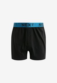 Next TEN PACK - Široke boksarice - black metallic blue green waistband