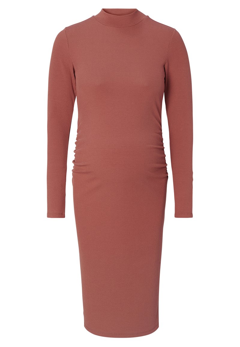 Noppies Gebreide jurk gemêleerd bruin