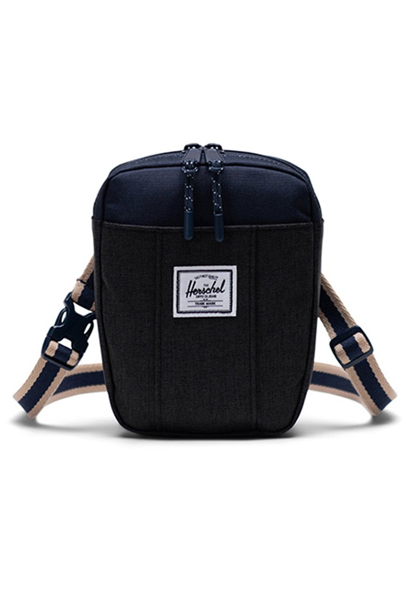 Herschel CRUZ Sac bandoulière black crosshatch peacoat/noir chiné