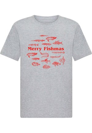 Print T-shirt - heather grey