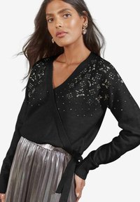 Love & Roses REGULAR FIT - EMBELLISHED WRAP  - Pulover - black