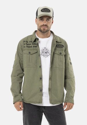 AVEC PATCHS CAIN - Veste légère - kaki noir