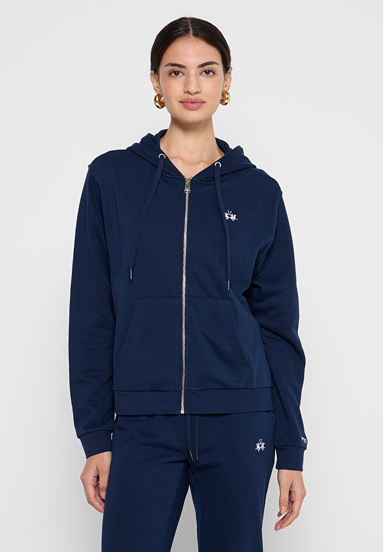 LA MARTINA Sweater met rits donkerblauw LA MARTINA Sweater met rits donkerblauw