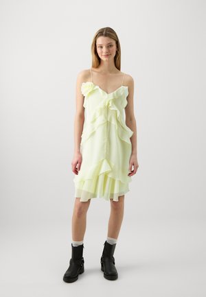 Vero Moda VMMARIE MY SINGLET MINI DRESS - Vestido informal - mellow yellow