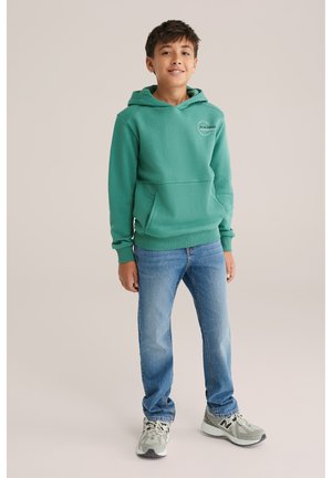 WE Fashion BLUE RIDGE - Mikina s kapucňou - turquoise