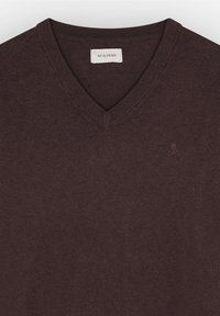 Scalpers V NECK - Strickpullover - burgundy