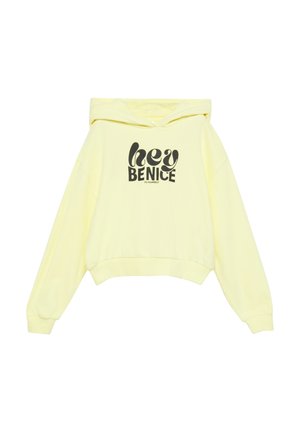 MIT FRONT - Hoodie - helles zitrone