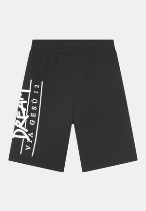 LOGO UNISEX - Calções - nero/bianco