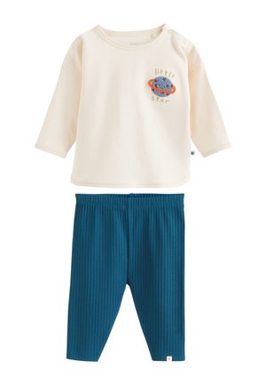 Next, REGULAR FIT - TOP AND LEGGINGS BABY SET - Legíny – nohavice - neutral blue space