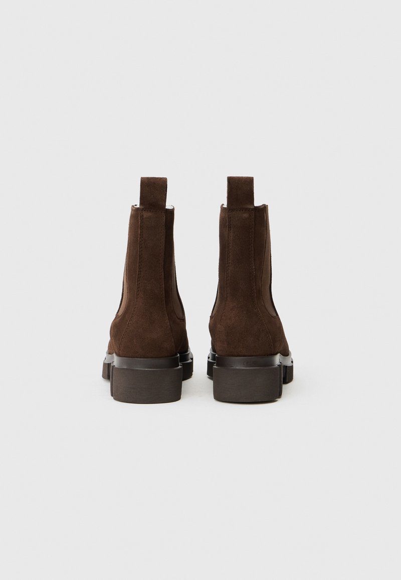 Bottes En Cuir Noir Santoni Taille 37 - Occasion, Style à Enfiler, Qualité Italienne