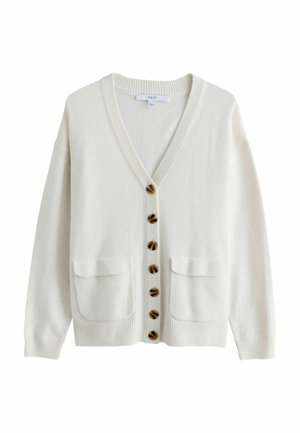 Next, SUPERSOFT MID LENGTH V-NECK CARDIGAN - Cardigan - ecru