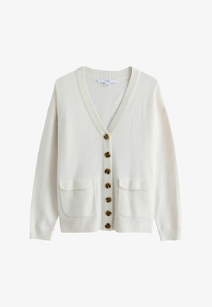 Next, SUPERSOFT MID LENGTH V-NECK CARDIGAN - Cardigan - ecru