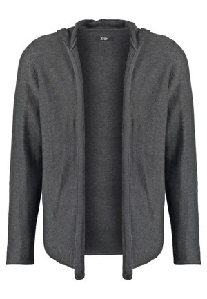 Kardigan - mottled dark grey