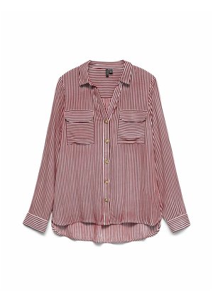Vero Moda, VMBUMPY L/S SHIRT NEW WVN NOOS - Camicia - windsor wine