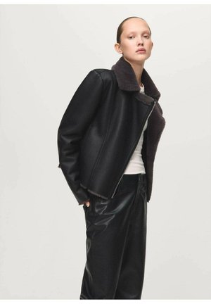 Kunstlederjacke - black
