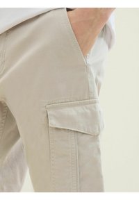 TOM TAILOR Shorts - beige structure print