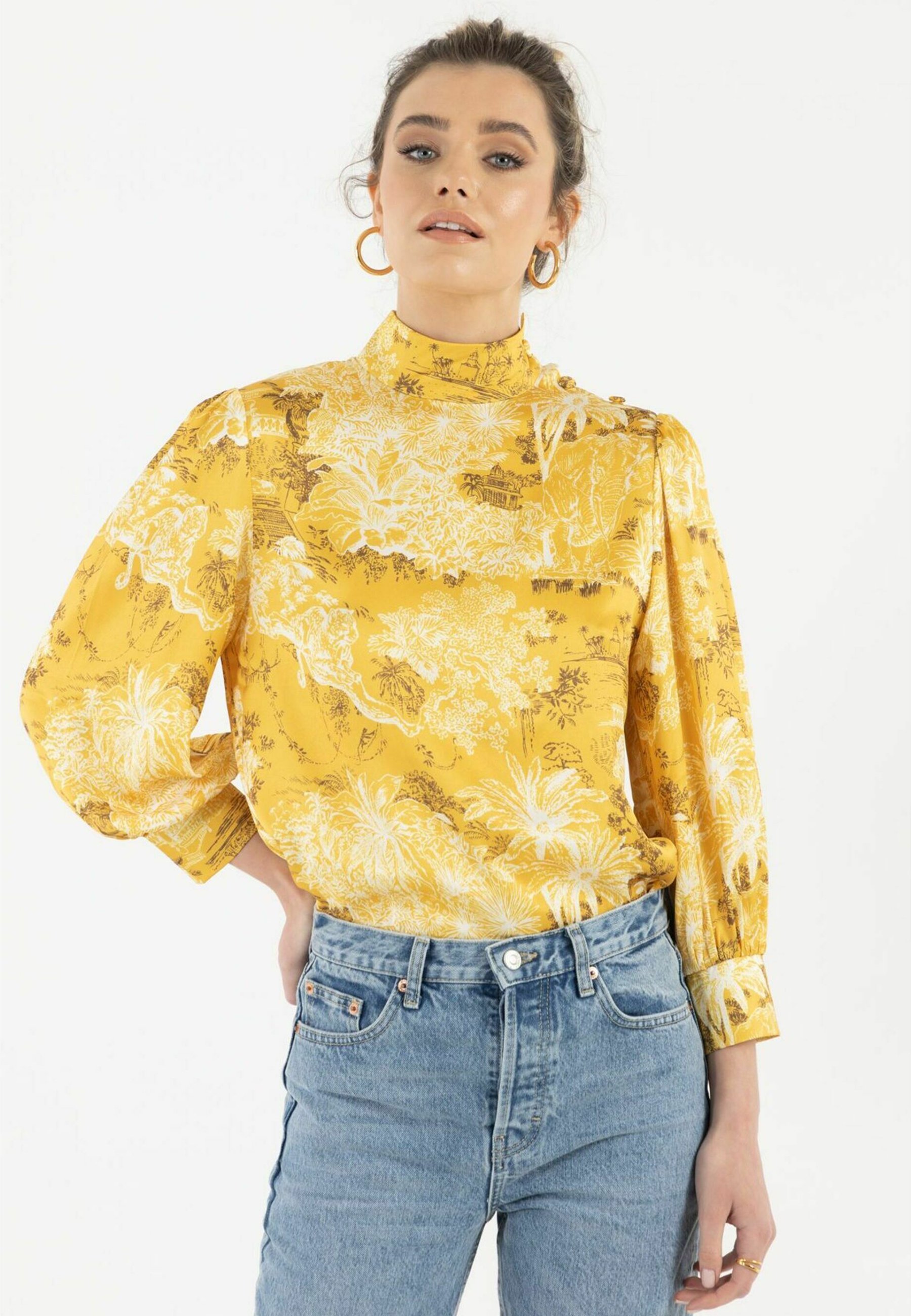 Bluse damen senfgelb Clearance