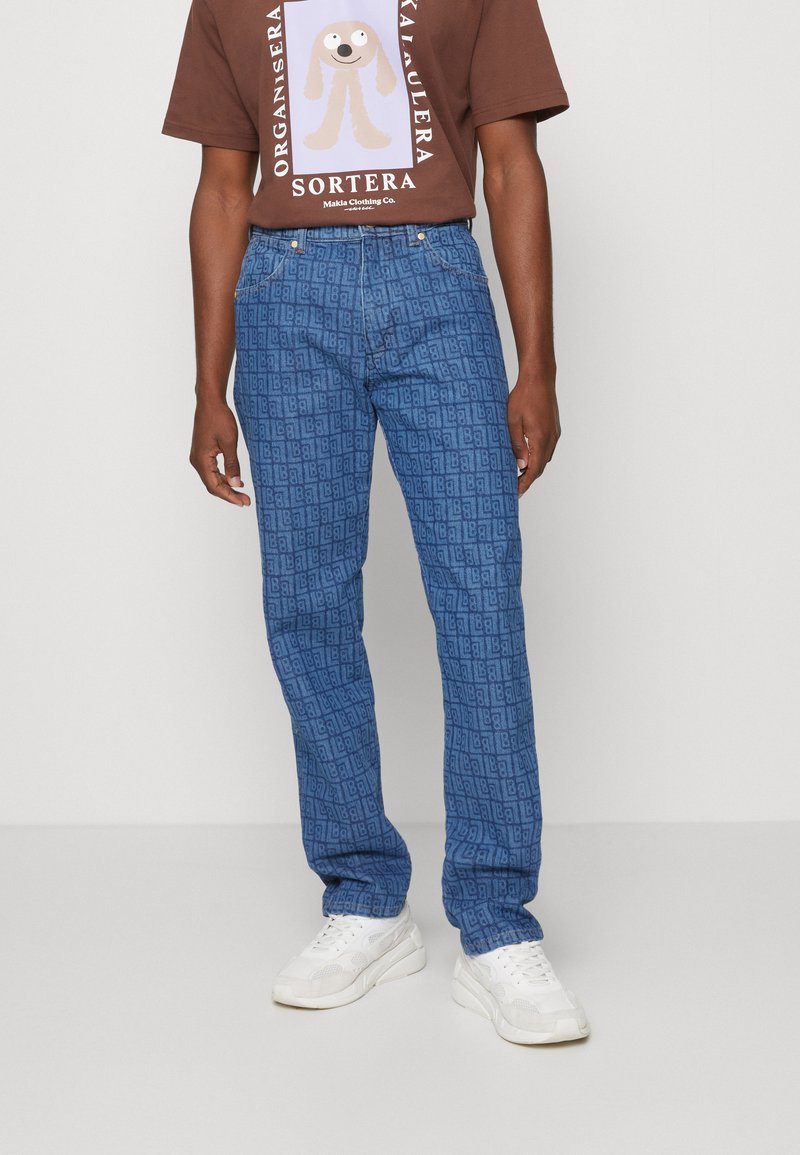 Wrangler FRONTIER Jeans Relaxed Fit all over laser/blue denim