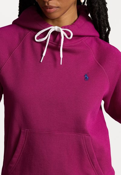 Polo Ralph Lauren SHRUNKEN FIT FLEECE HOODIE - Mikina s kapucňou - fuschia berry