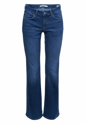 Flared Jeans - blue dark washed