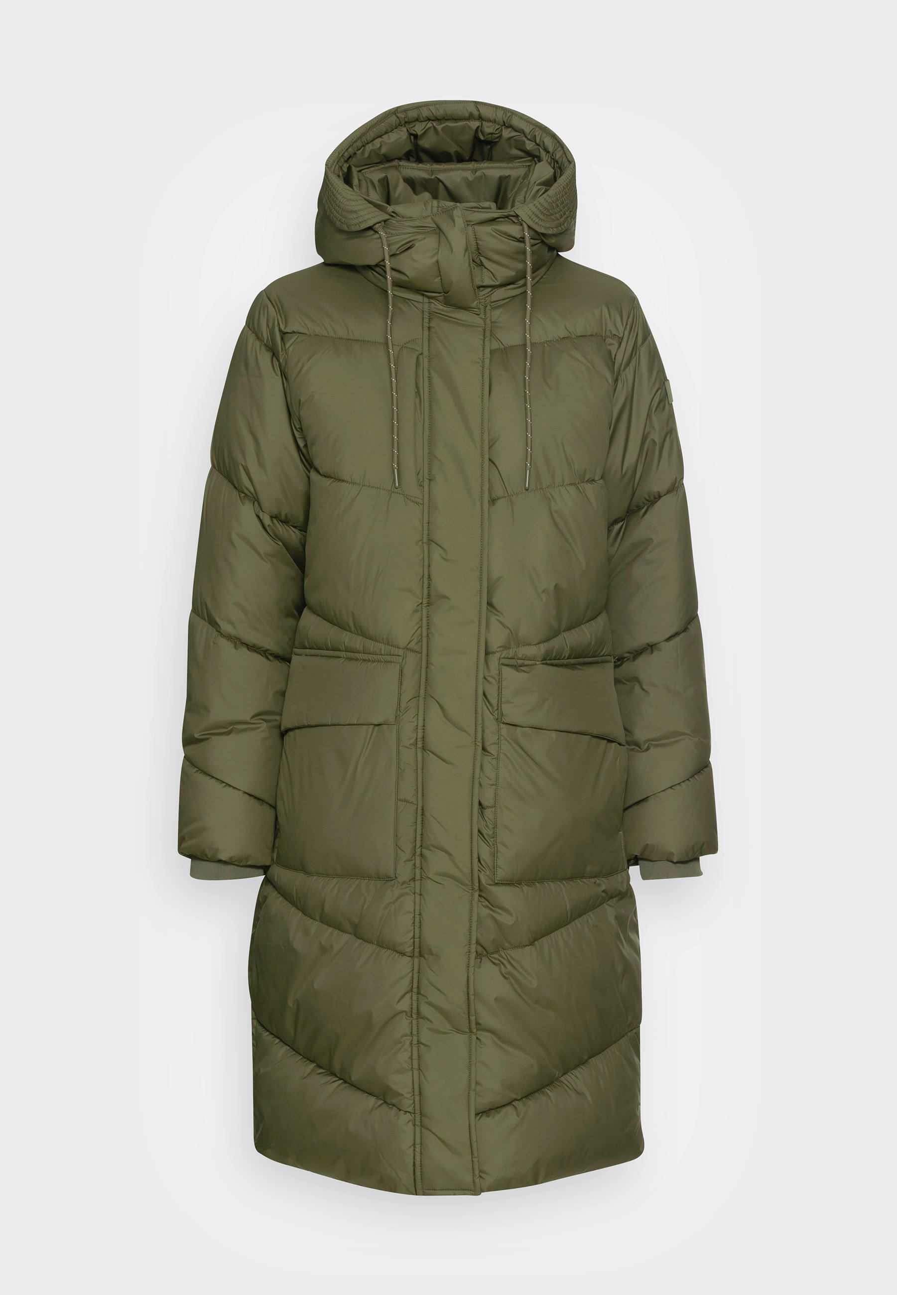 olive green winter coat