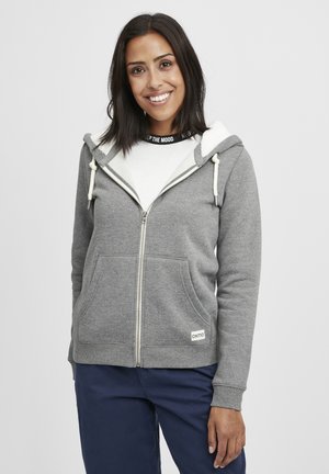 OXBINJI - Zip-up sweatshirt - grey melange