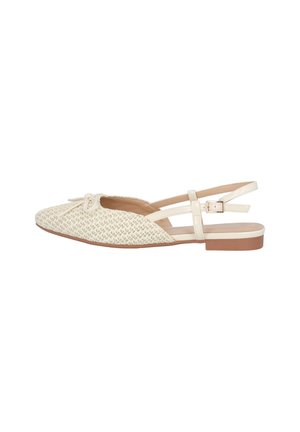 Slingback ballerina´s - weiß