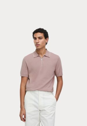 ZIP UP - Polo - brown haze