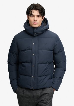 Superdry & Co, SUPERDRY PREMIUM HOODED PUFFER JACKET.. - Vinterjakker - eclipse navy