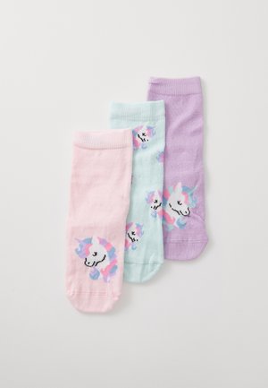 UNICORN 3PACK - Socks - light pink