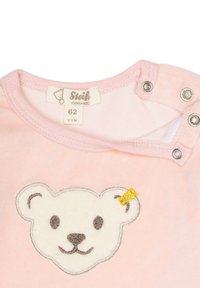 Sanetta STEIFF STRAMPLER BÄR LOGO DRUCKKNÖPFE - Dupačky na spaní - rosa