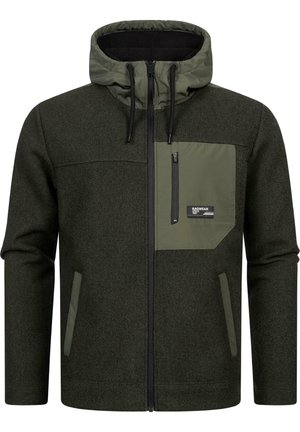 BRODNEY - Fleece jacket - dark olive